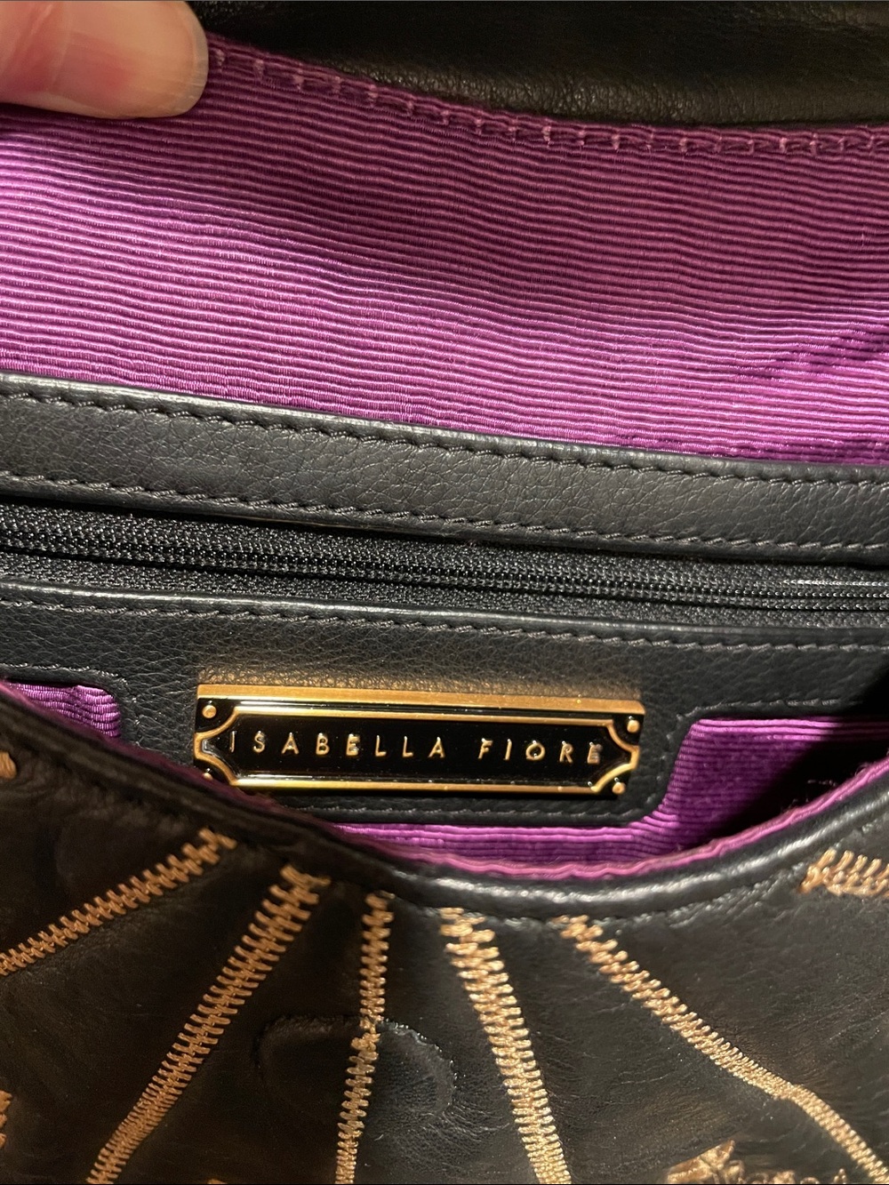 Isabella Fiore embroidered hobo shoulder bag - Picture 8 of 13